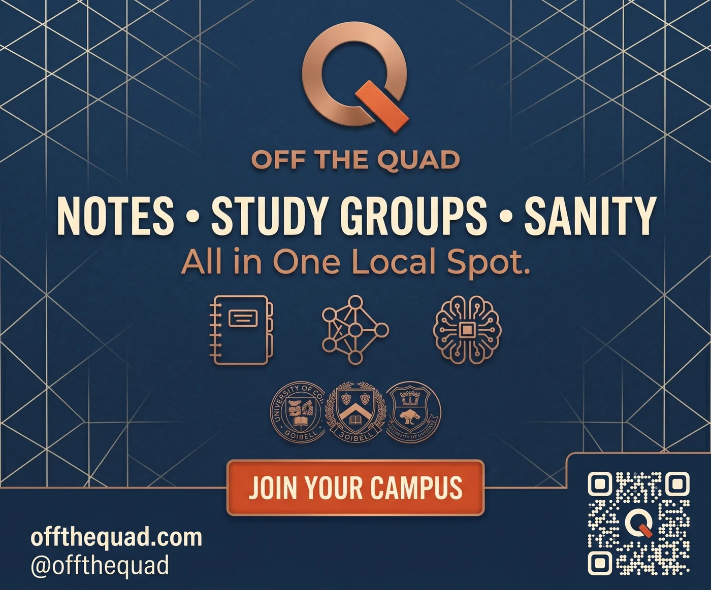 www.offthequad.com - The student network built for real campus life.